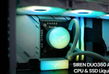 十铨科技推出SIREN DUO360 ARGB CPU和SSD AIO液冷散热器