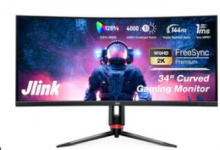 34 英寸超宽曲面 Jlink 游戏显示器现在更便宜