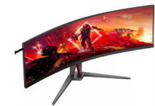 AOC 推出 45 英寸双 QHD 165Hz 游戏显示器