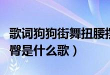 歌词狗狗街舞扭腰摆臀（歌词狗狗街舞扭腰摆臀是什么歌）