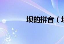 坝的拼音（坝的拼音是什么）