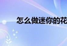 怎么做迷你的花篮（需要怎么制作）
