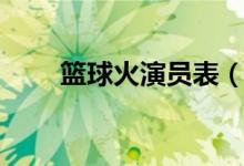 篮球火演员表（讲述的是什么故事）