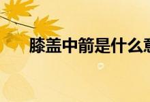 膝盖中箭是什么意思（大家了解了吗）