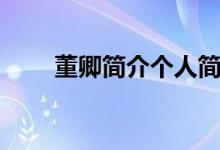 董卿简介个人简历（董卿个人简介）
