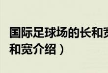 国际足球场的长和宽是多少（国际足球场的长和宽介绍）