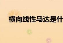 横向线性马达是什么（什么是线性马达）