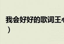 我会好好的歌词王心凌（歌曲我会好好的歌词）