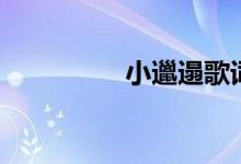 小邋遢歌词（歌曲背景）