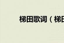 梯田歌词（梯田全部歌词是什么）
