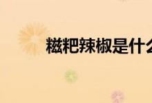 糍粑辣椒是什么（糍粑辣椒是啥）