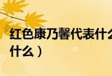红色康乃馨代表什么意思（红色康乃馨花语是什么）