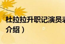 杜拉拉升职记演员表主演（杜拉拉升职记相关介绍）