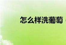 怎么样洗葡萄（清洗葡萄的方法）