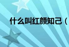 什么叫红颜知己（红颜知己是什么意思）