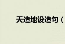 天造地设造句（天造地设怎么造句）