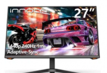Innocn 推出最新的 27 英寸 1440p 游戏显示器 刷新率为 240 Hz