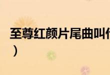 至尊红颜片尾曲叫什么名字（至尊红颜片尾曲）
