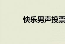 快乐男声投票（快乐男声投票）