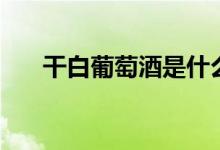 干白葡萄酒是什么意思（白干葡萄酒）