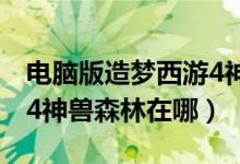 电脑版造梦西游4神兽森林在哪里（造梦西游4神兽森林在哪）