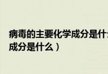 病毒的主要化学成分是什么青骄第二课堂（病毒的主要化学成分是什么）
