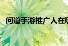 问道手游推广人在哪里（问道游戏推广人）