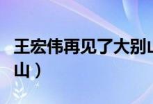 王宏伟再见了大别山歌曲（王宏伟再见了大别山）