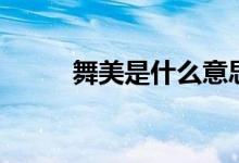 舞美是什么意思（舞美意思简述）