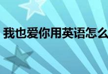 我也爱你用英语怎么说（我也爱你用英语说）
