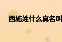 西施姓什么真名叫什么（西施简单介绍）