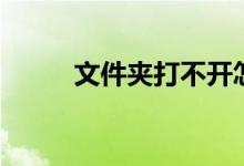 文件夹打不开怎么办（怎么处理）