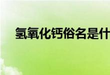 氢氧化钙俗名是什么（氢氧化钙的用途）