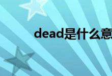 dead是什么意思（dead的意思）