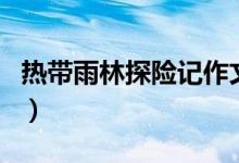 热带雨林探险记作文（热带雨林探险记怎么写）