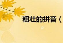 粗壮的拼音（词语粗壮怎么读）