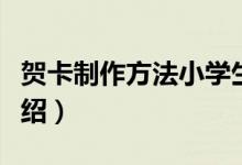 贺卡制作方法小学生（小学生贺卡制作方法介绍）