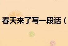 春天来了写一段话（描写春天来了的一段话）
