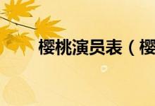 樱桃演员表（樱桃强大阵容演员表）