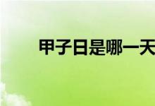 甲子日是哪一天（甲子日在哪一天）