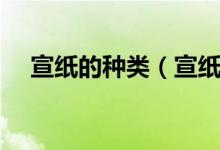 宣纸的种类（宣纸分为生宣熟宣半熟宣）