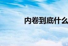内卷到底什么意思（内卷介绍）