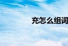 充怎么组词（充组词举例）