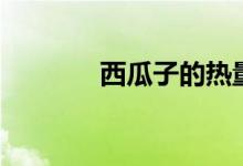 西瓜子的热量（西瓜子介绍）