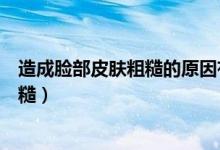 造成脸部皮肤粗糙的原因有哪些（有什么原因会造成皮肤粗糙）
