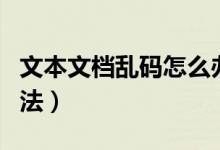 文本文档乱码怎么办（文本文档乱码的解决方法）