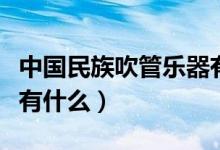 中国民族吹管乐器有哪些（中国民族吹管乐器有什么）