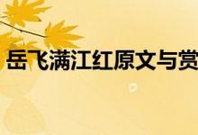 岳飞满江红原文与赏析（岳飞满江红的翻译）