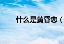 什么是黄昏恋（黄昏恋是什么意思）