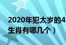 2020年犯太岁的4大生肖（2020年犯太岁的生肖有哪几个）
